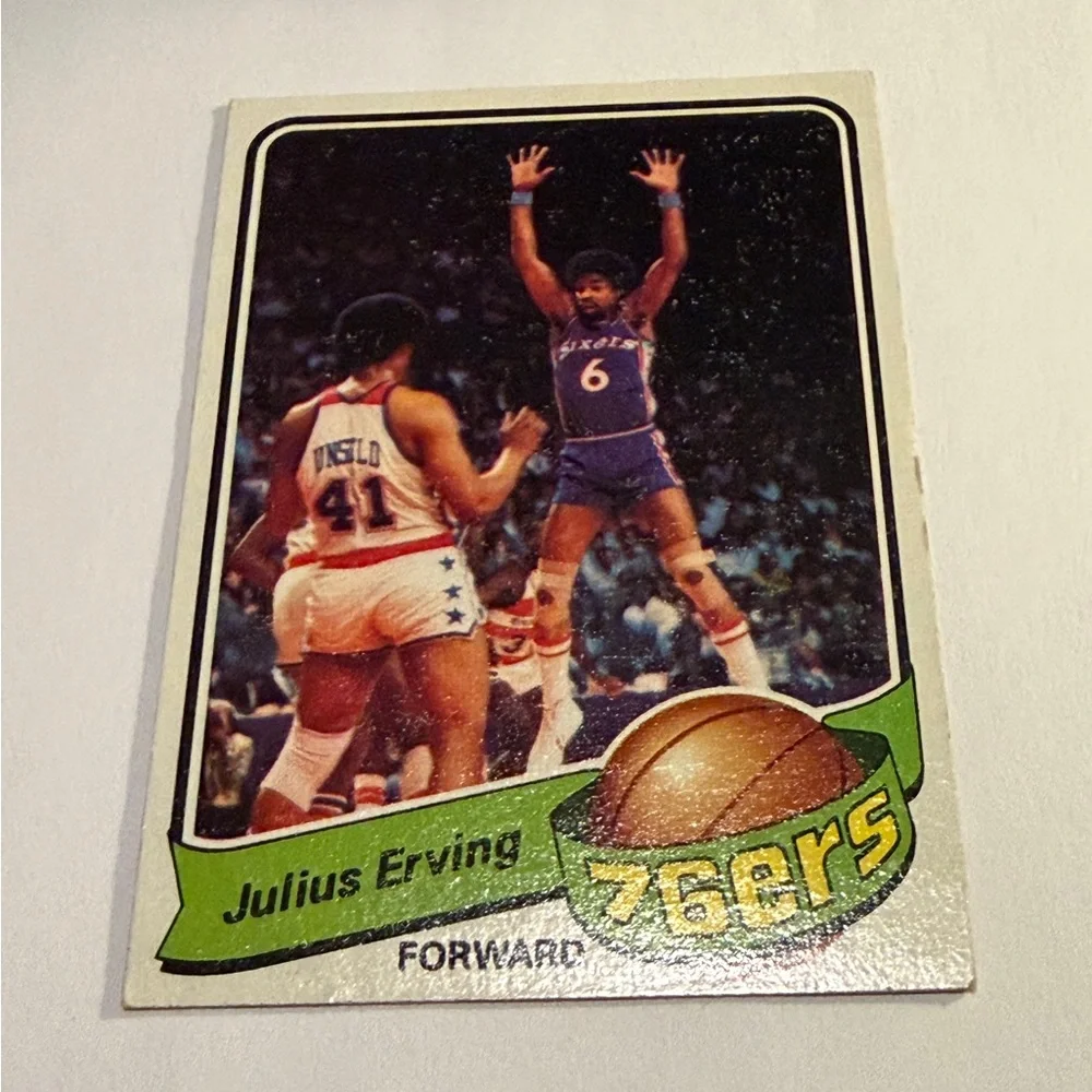 Julius Erving Dj J 1979 Topps Basketball Card #20 Vintage Collectible